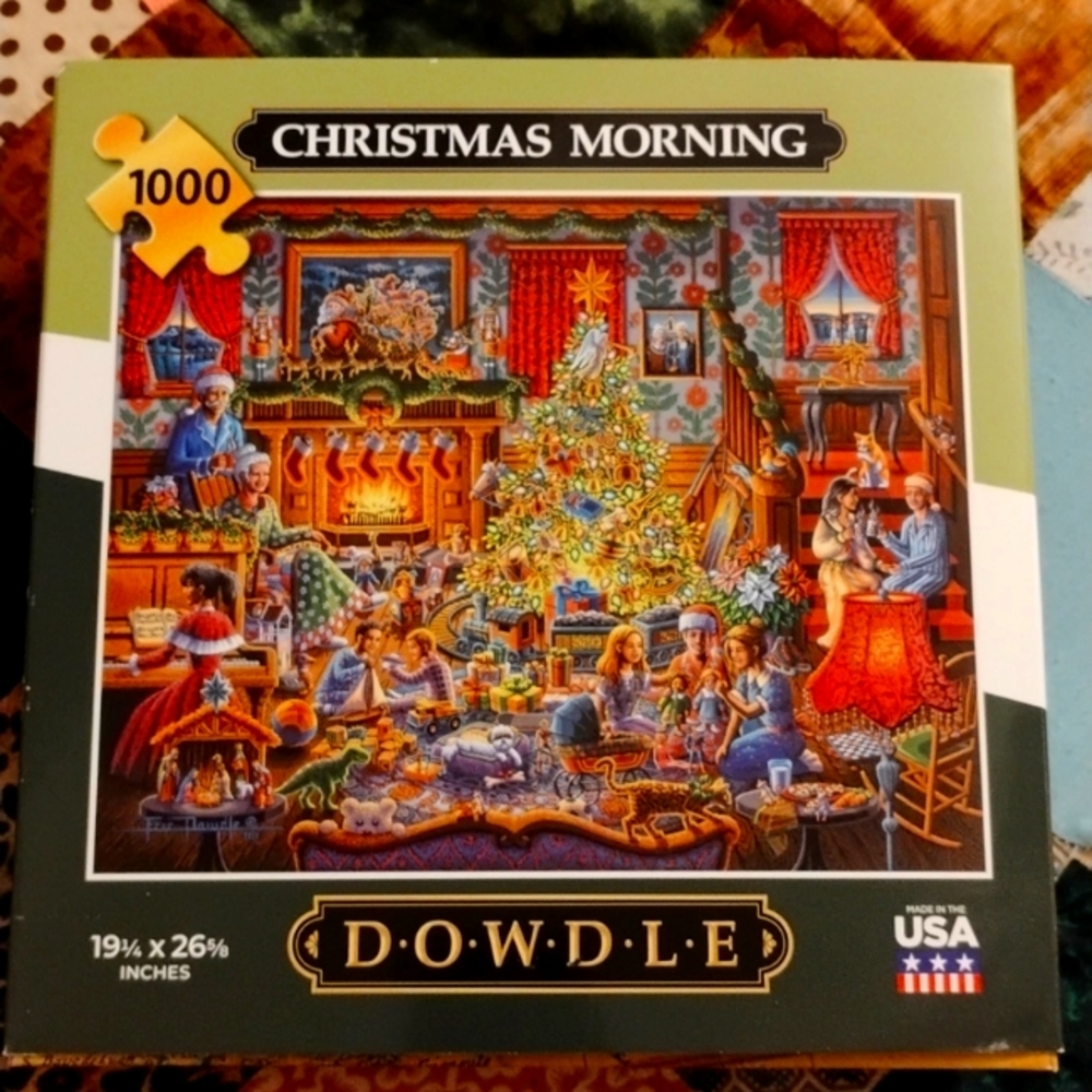 Dowdle Christmas Morning 1000 piece Puzzle Made in the USA